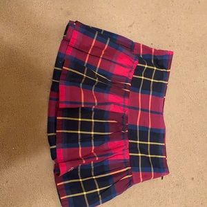 Colorful Plaid Skirt